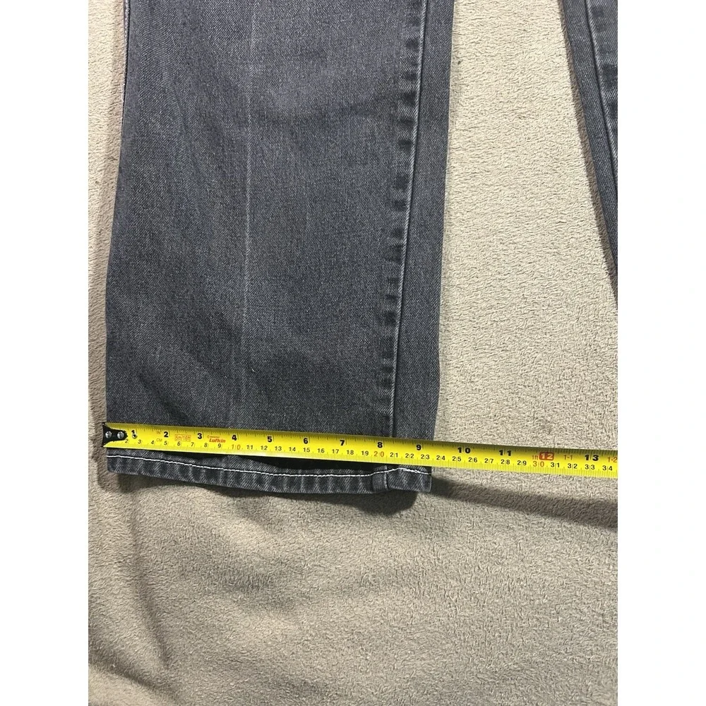 PJ Mark Jeans Mens 36x32 Black Gray Baggy Wide Leg Y2K Streetwear